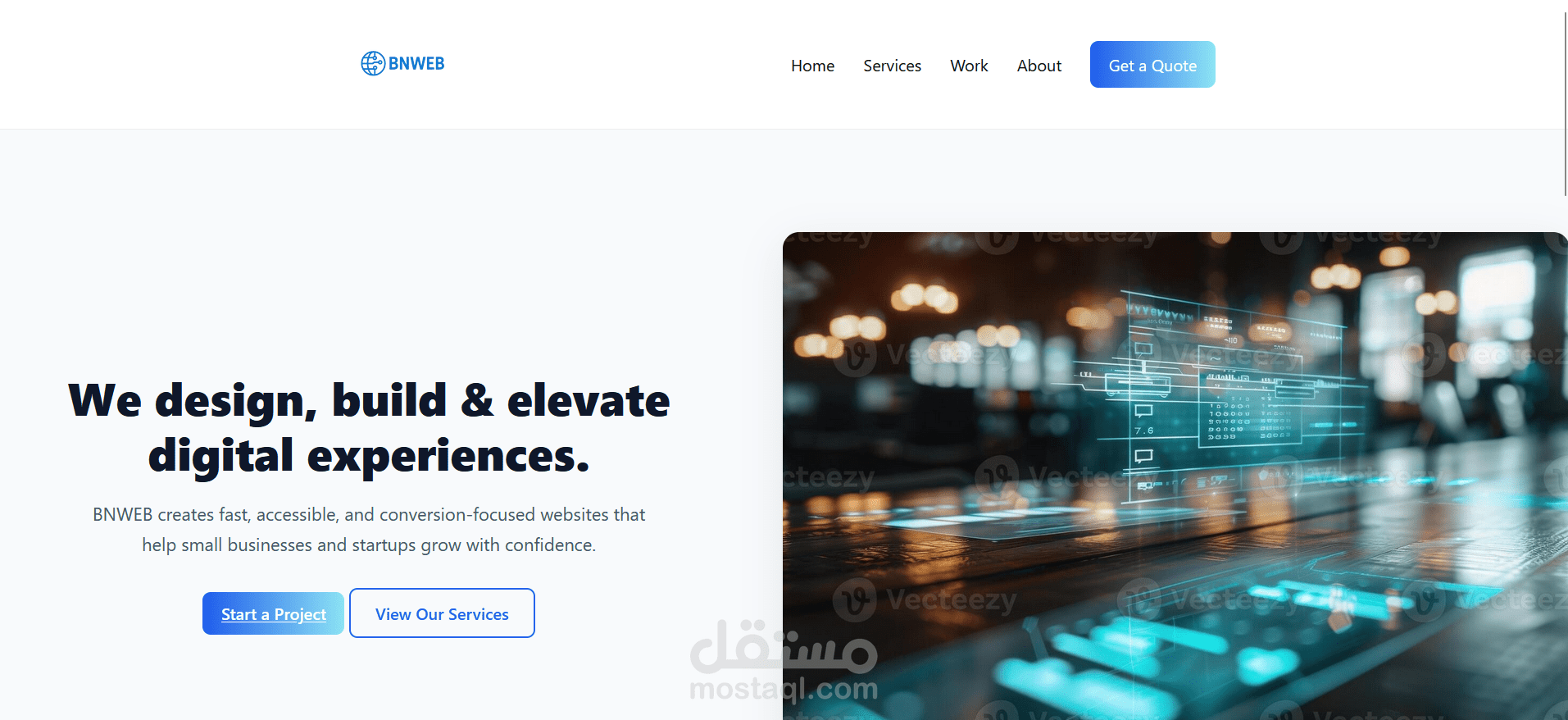 موقع ويب احترافي لشركتي الخاصة
