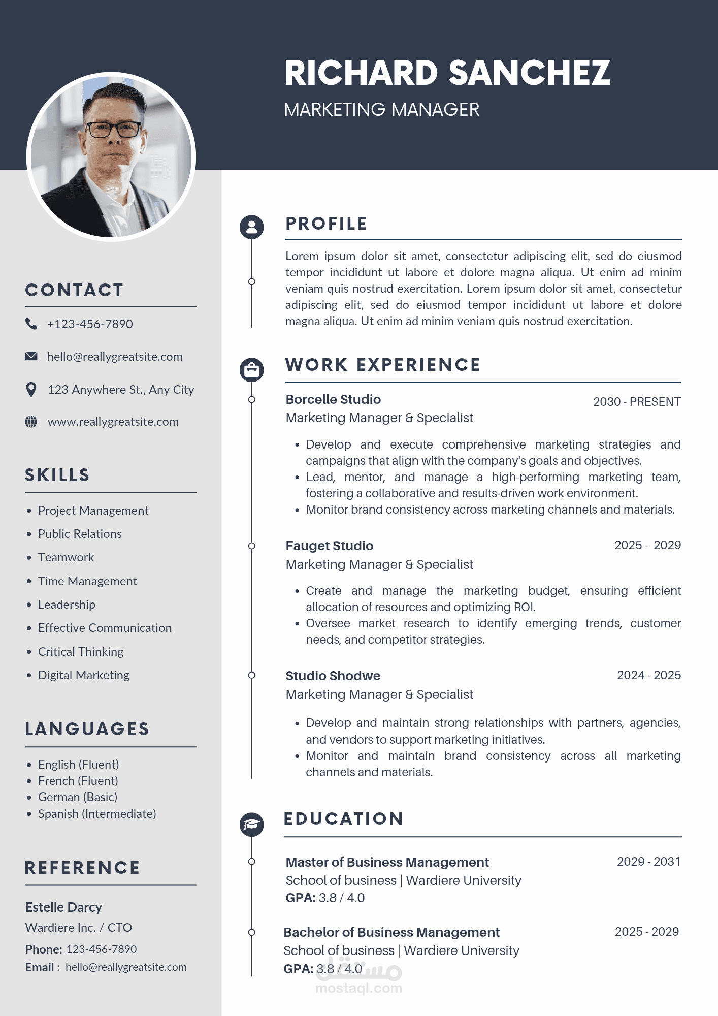 إنشاء سيرة ذاتية احترافية CV ATS Friendly