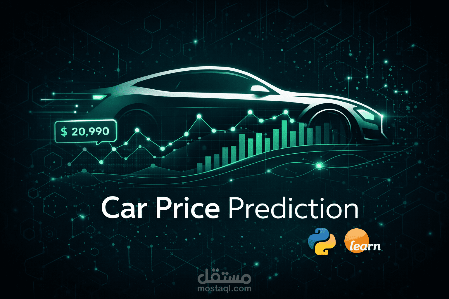 مشروع متكامل للتنبؤ بأسعار السيارات باستخدام تعلم الآلة