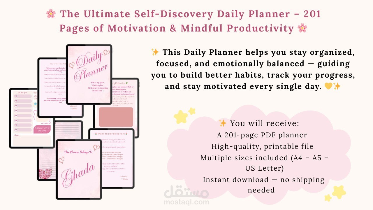 Daily planner A4 201pages pdf