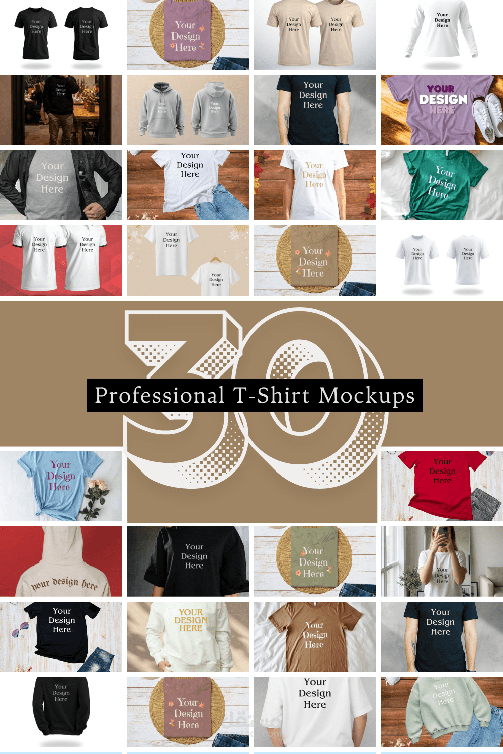 30Professional T-shirt mockup