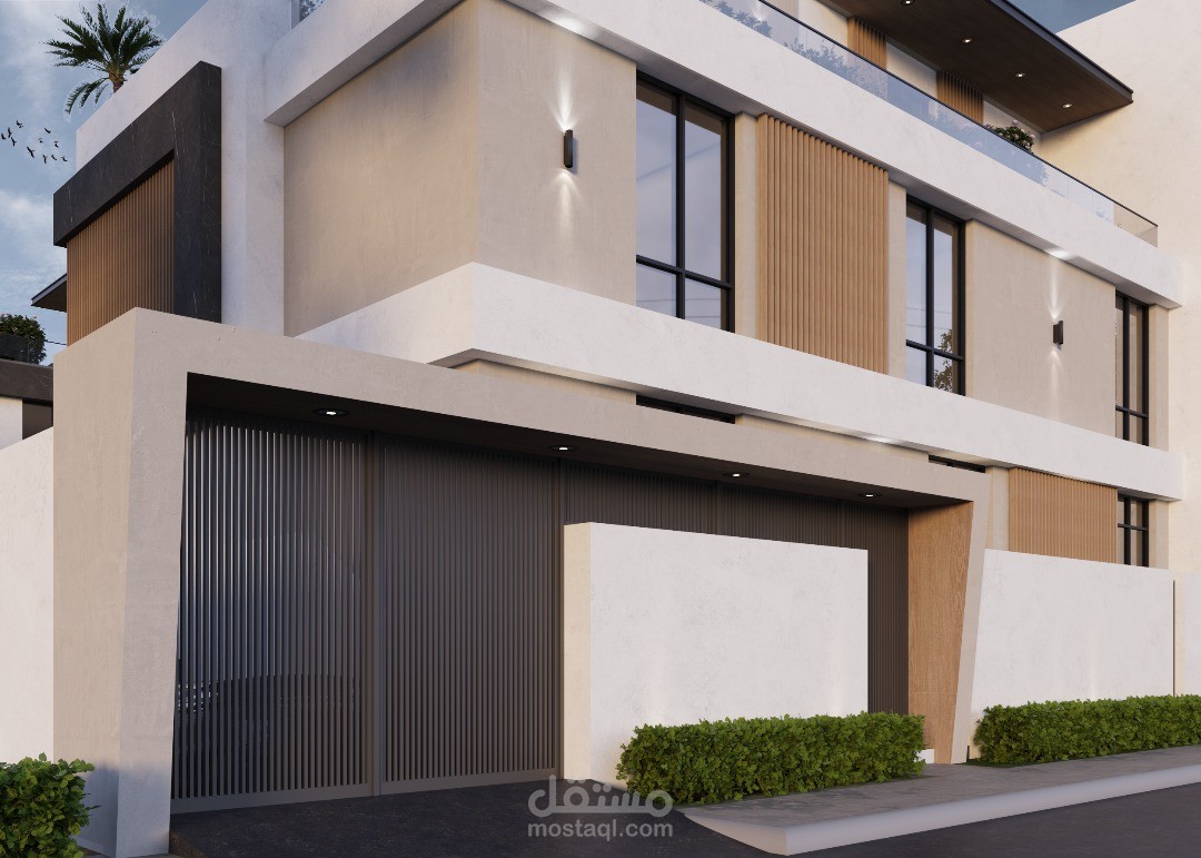 تصميم فيلة سكنبةبمساحة 350متر مربع