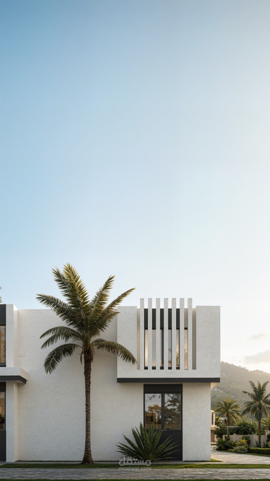 تصميم مبني خدمي 800 متر مربع