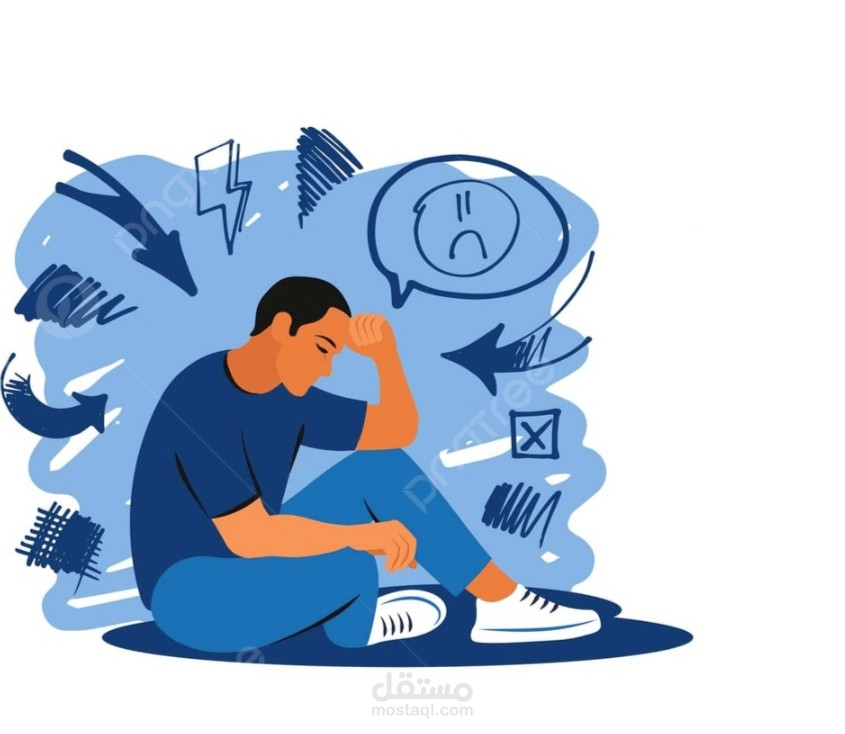 كتابة محتوى توعوي للسوشيال ميديا: الاكتئاب والقلق