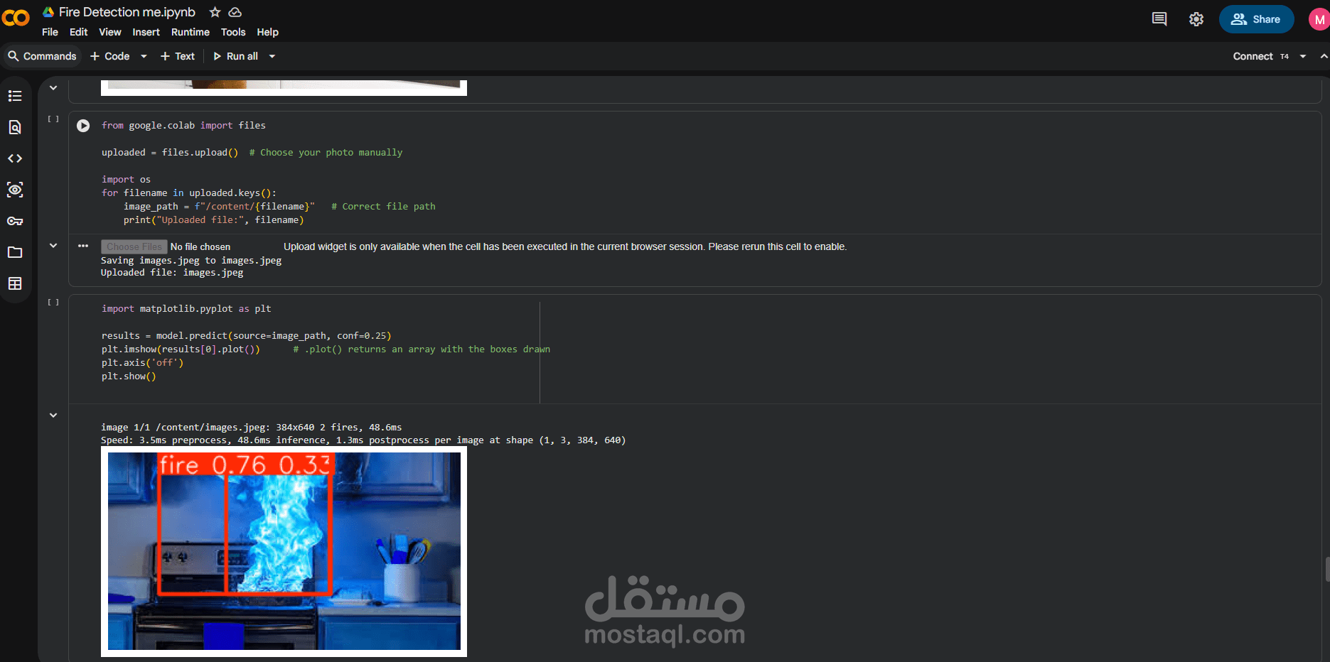 fire detection model using yolov8