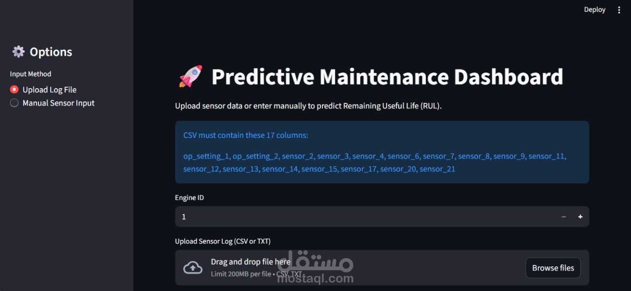 نظام تنبؤ بالأعطال الصناعية باستخدام التعلم الآلي