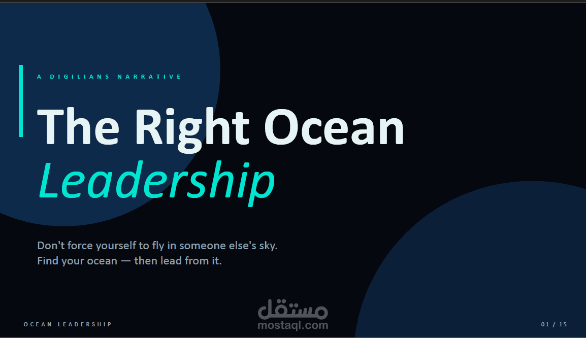 تصميم حقيبة تدريبية وعرض استراتيجي متكامل للشركات | مشروع Digilians Narrative