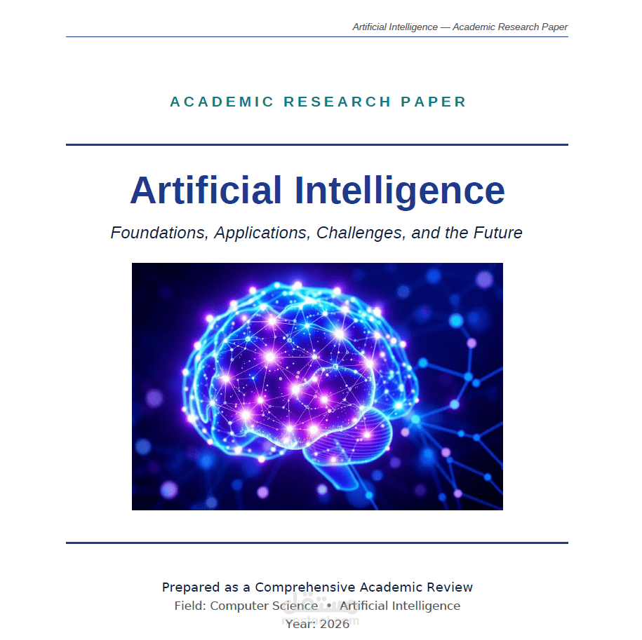 إعداد ورقة بحثية أكاديمية متكاملة عن الذكاء الاصطناعي | Academic Research Paper