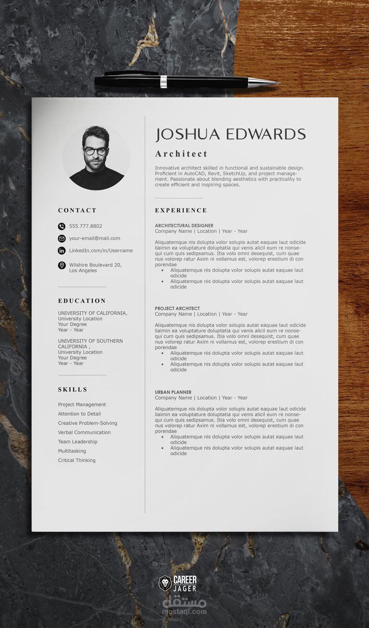 سأكتب وأصمم لك CV احترافي مناسب لسوق العمل