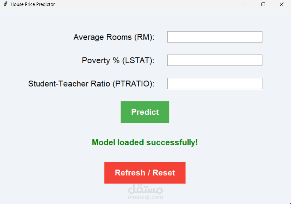 تحديد اسعار المنازل Boston Housing Prices