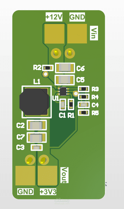تصميم وتنفيذ دائرة Buck Converter احترافية (Switching Regulator PCB)