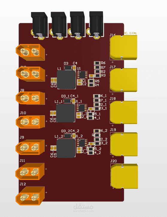 تصميم Power Distribution Board مخصصة لنظام ROV