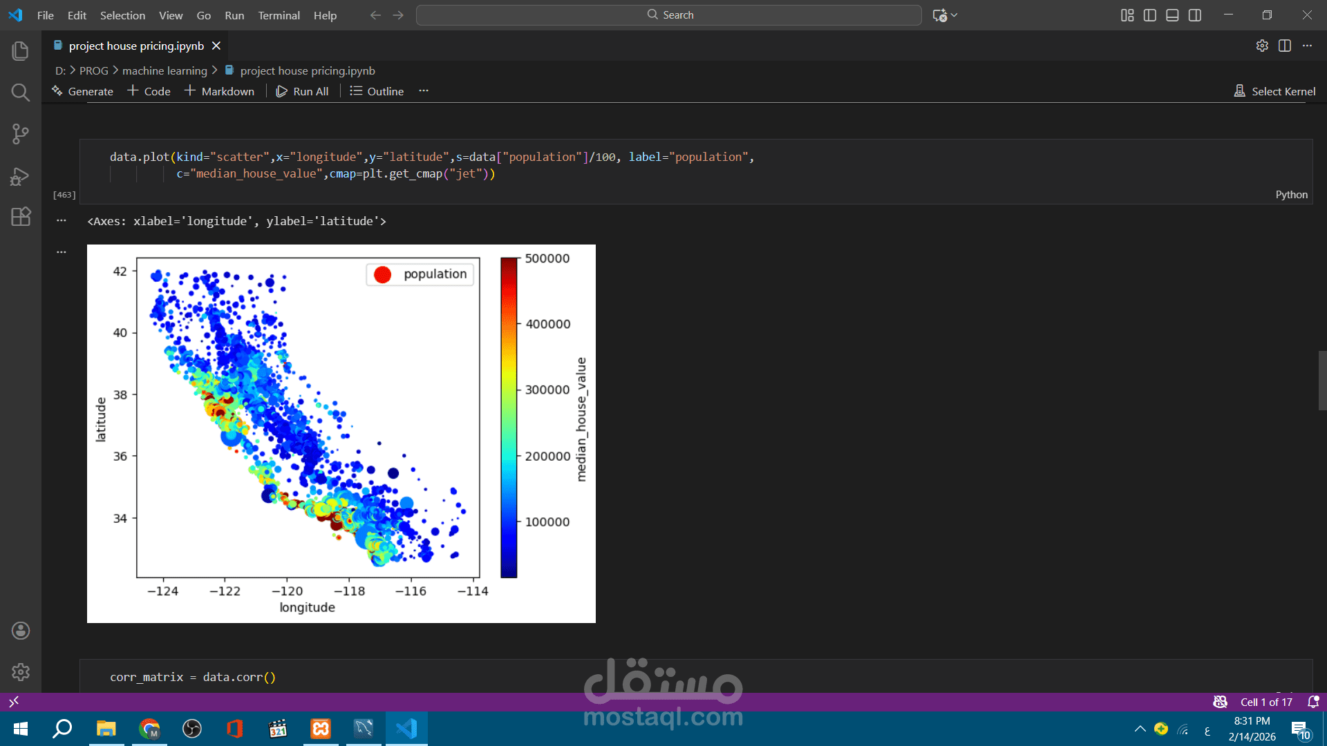 بناء نموذج تعلم آلي للتنبؤ بأسعار المنازل باستخدام Random Forest
