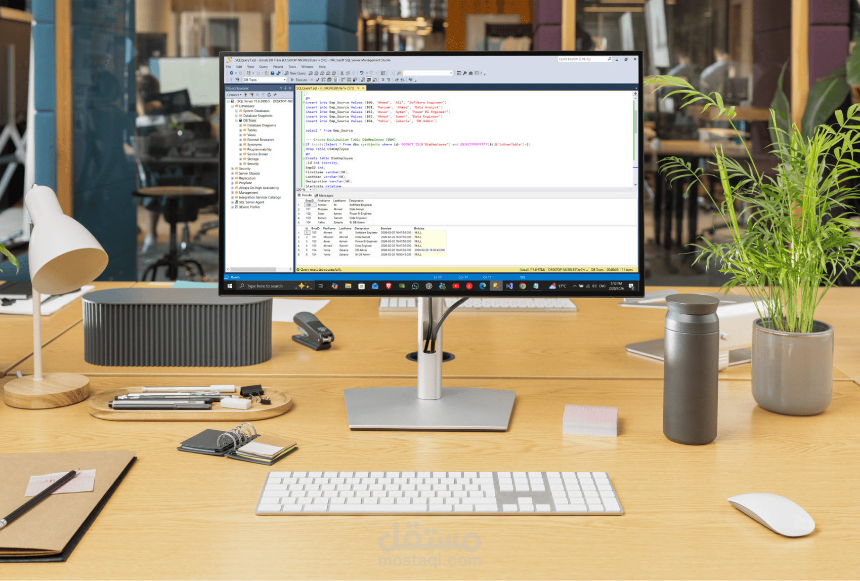 هندسة مستودعات البيانات: معالجة وتحديث البيانات التاريخية (SCD) عبر SQL Server