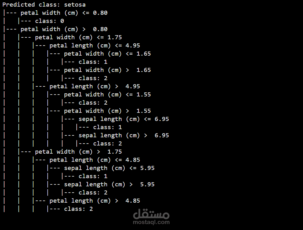 تصنيف الزهور (Iris Dataset + Decision Tree )
