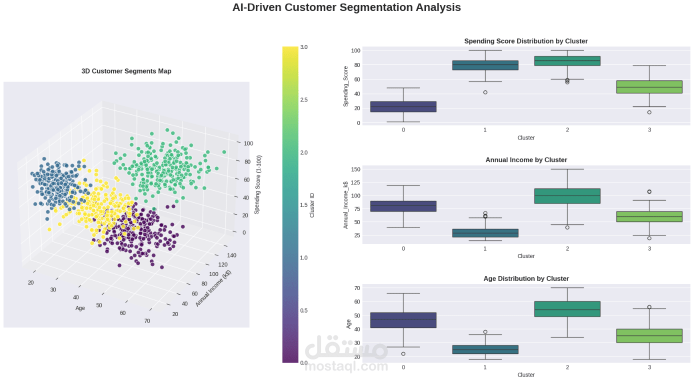 نظام ذكاء اصطناعي لتقسيم العملاء واستهدافهم (Customer Segmentation)