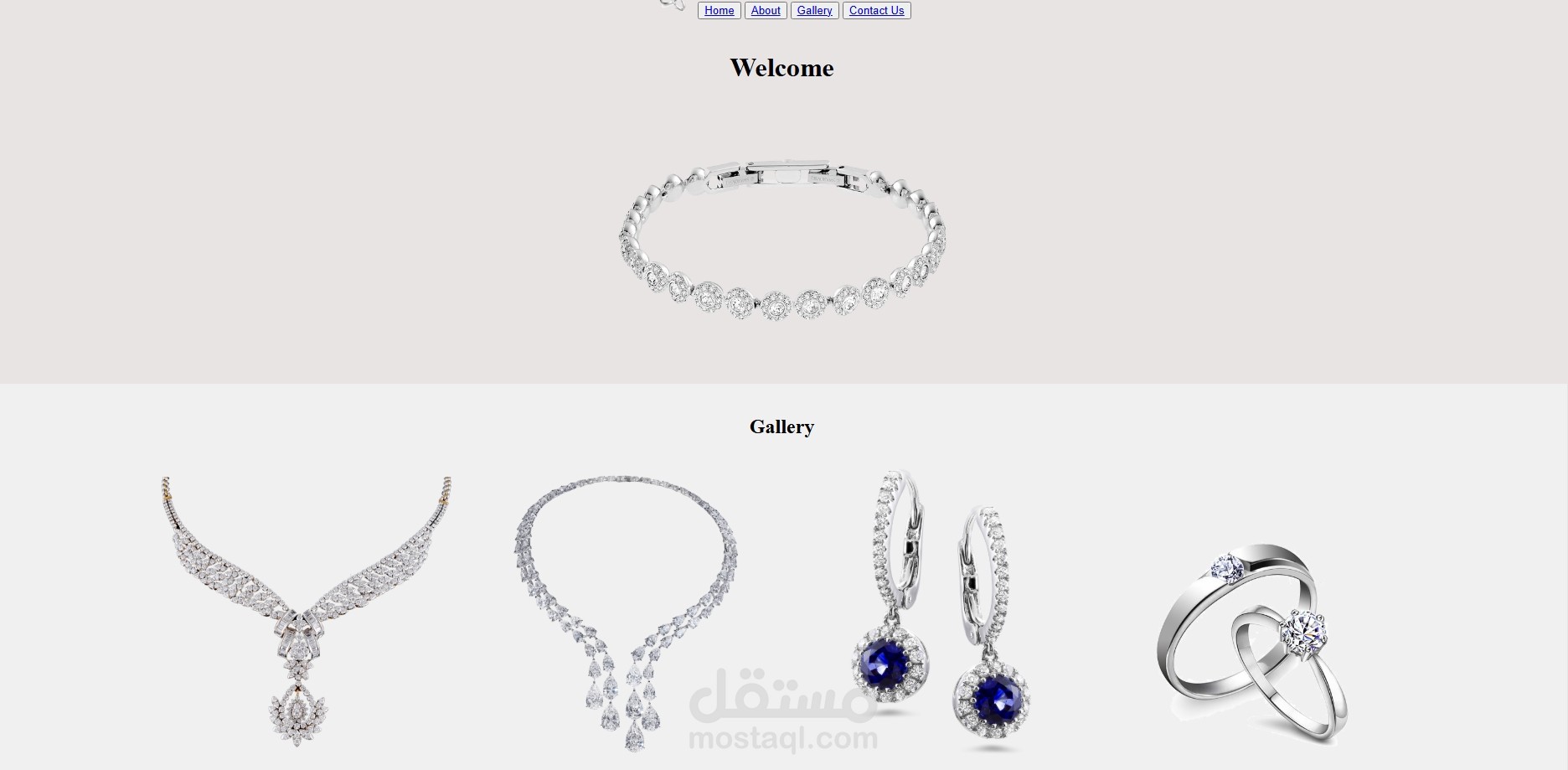 موقع الكتروني لبيع المجوهرات