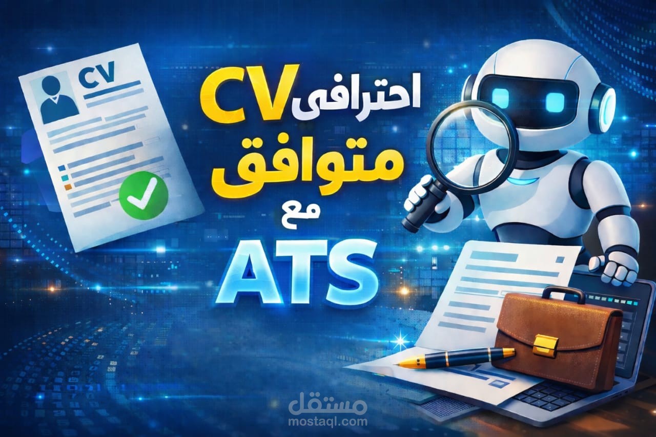 تصميم CV احترافي متوافق مع نظام ATS