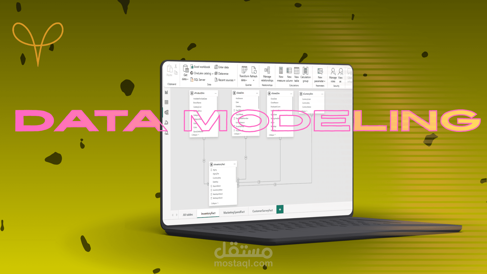 تنظيم و تصميم هيكل البيانات (Data modeling)