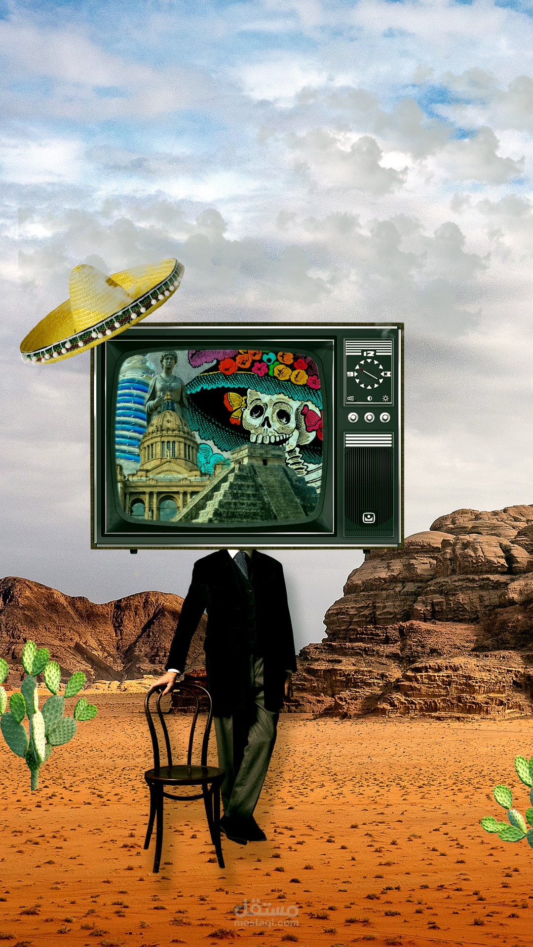 تصميم لمعالم المكسيك بطريقة ال manipulation