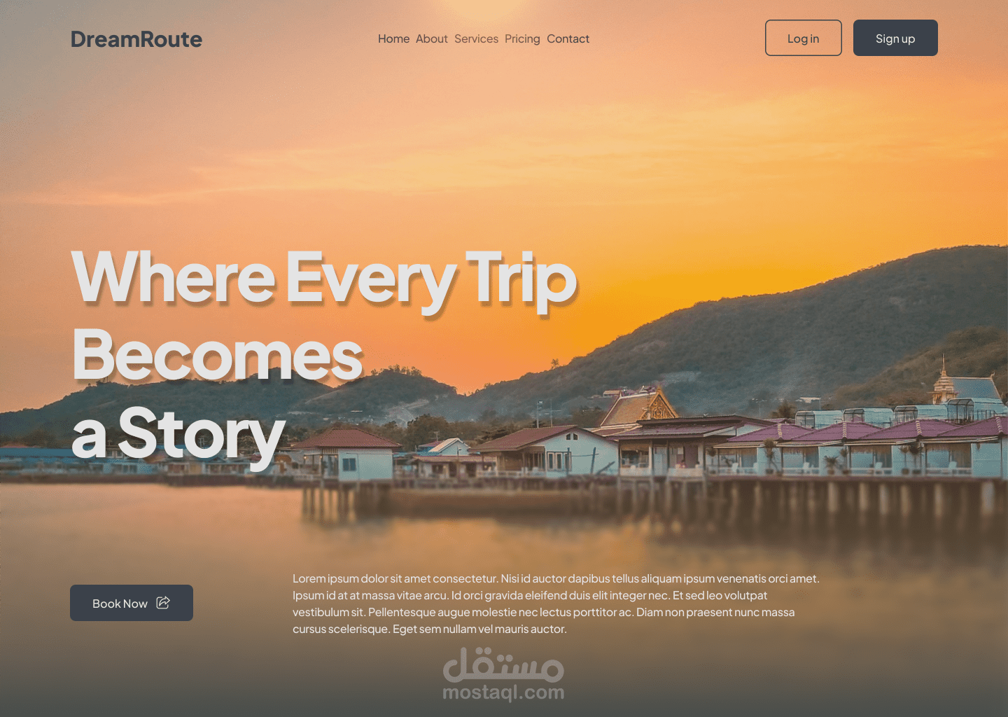 تصميم Landing Page احترافية لمنصة سياحية لزيادة الحجوزات والتحويل