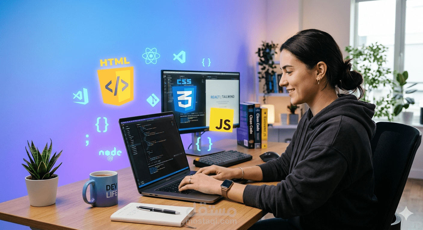 محفظة تطوير الويب الاحترافية