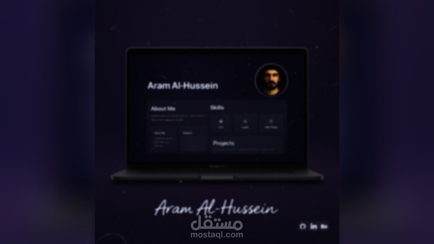 Aram – Full-Stack Portfolio Website