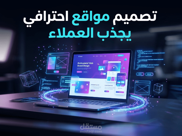 برمجة صفحة هبوط (Landing Page) واحدة متجاوبة تحتوي على 7 أقسام احترافية.