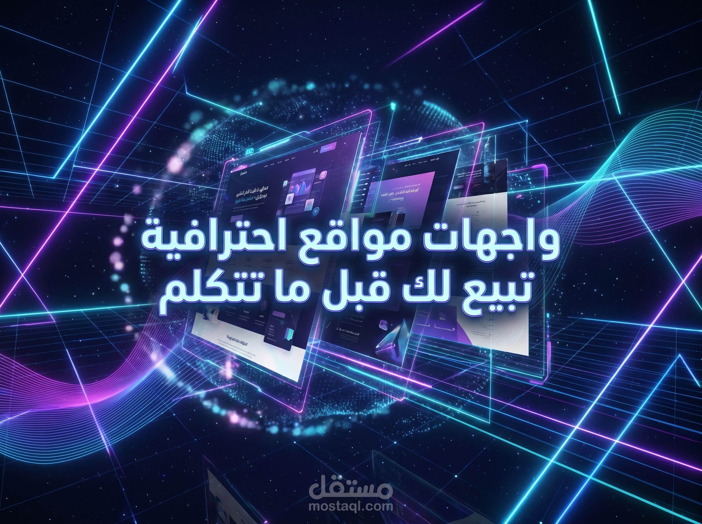 برمجة موقع إبداعي متكامل (Multi-Page) متجاوب تماماً بـ 10 صفحات مختلفة.