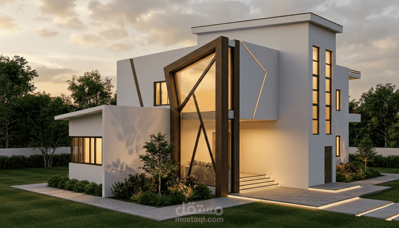 مشروع تصميم فيلا سكنية