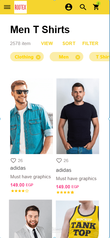 clothes ecommerce web application
