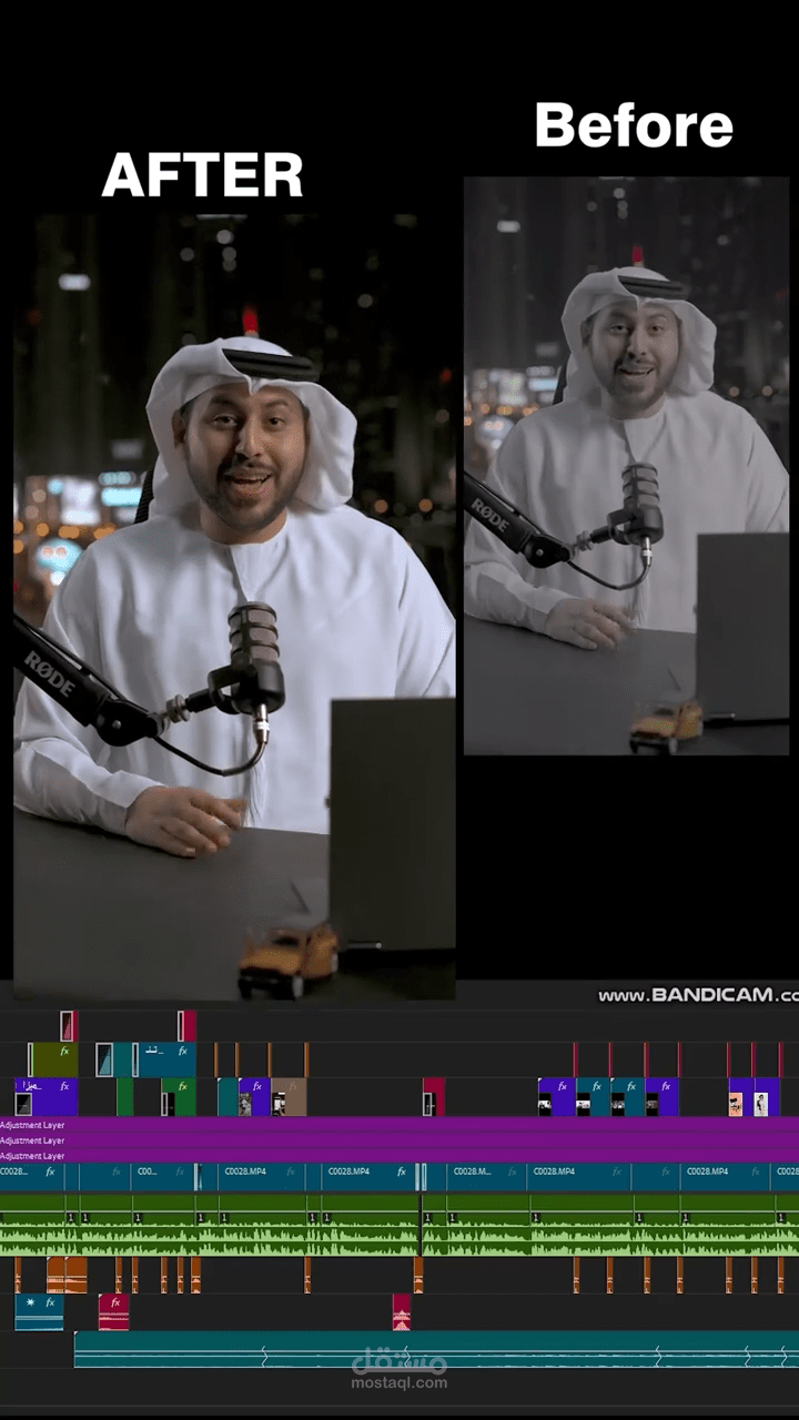 خدمة مونتاج وتحرير فيديو احترافية بجودة Full HD