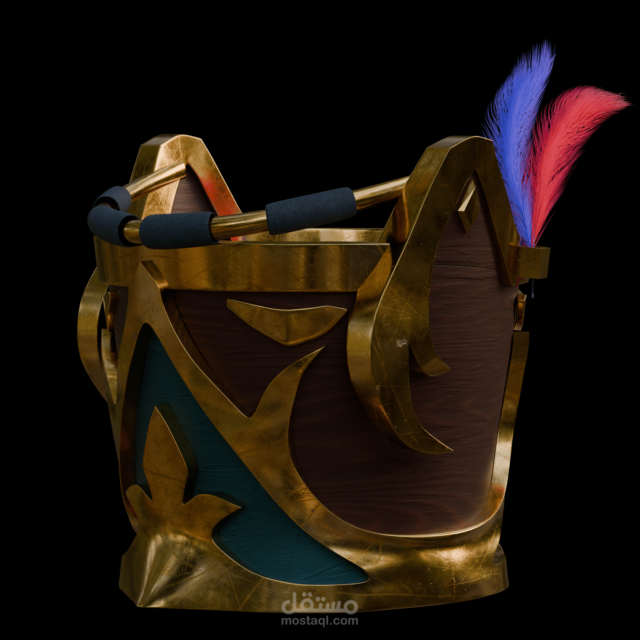 تصميم مجسم دلو من حقبه الفايكينج