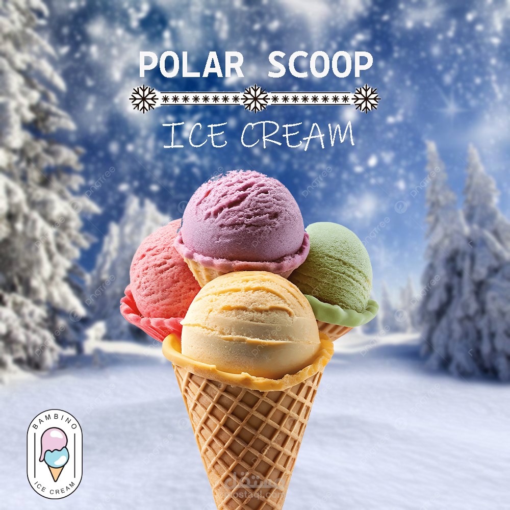 اعلان سوشيل مديا للمثلجات