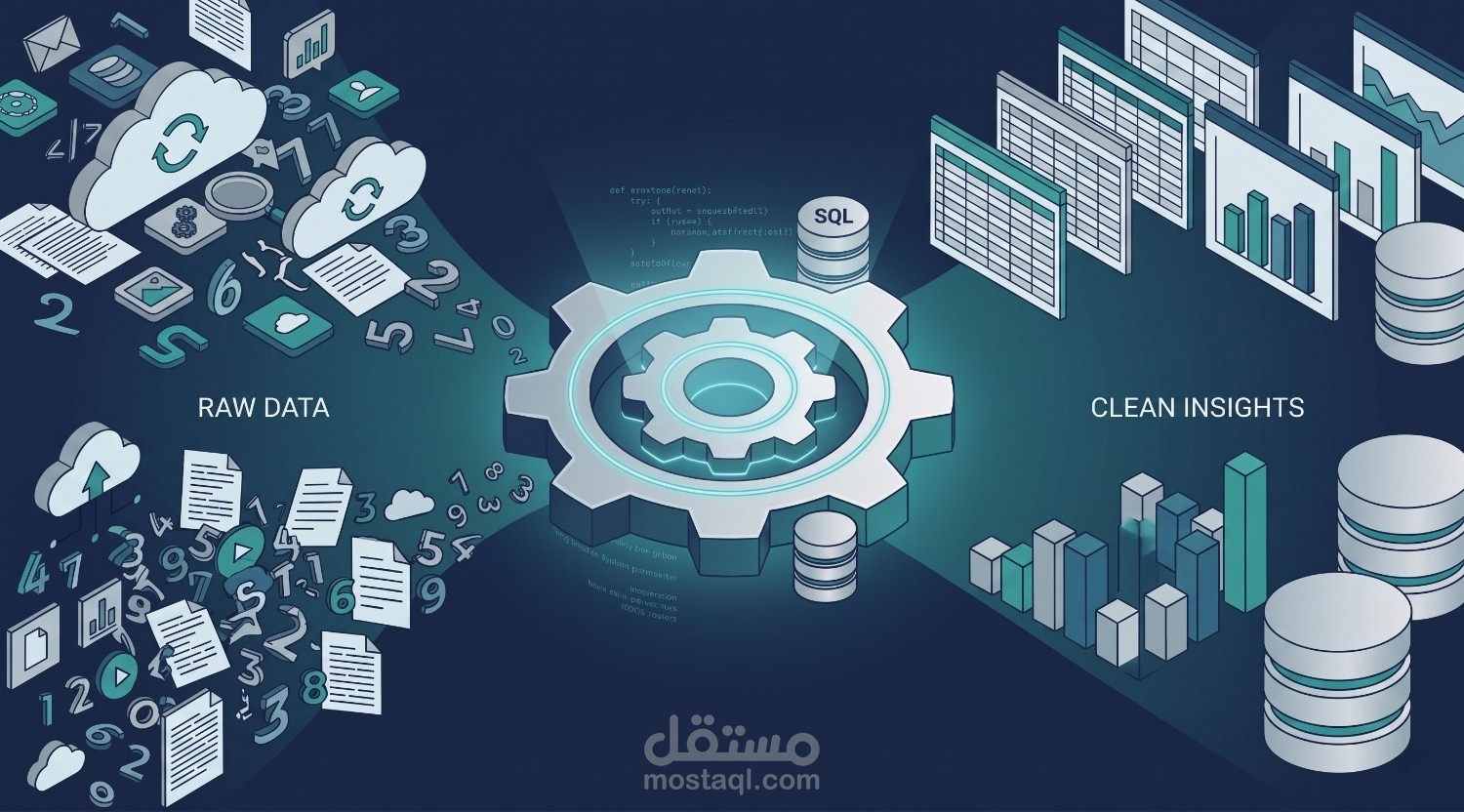 معالجة البيانات بشكل احترافي باستخدام Python & SQL