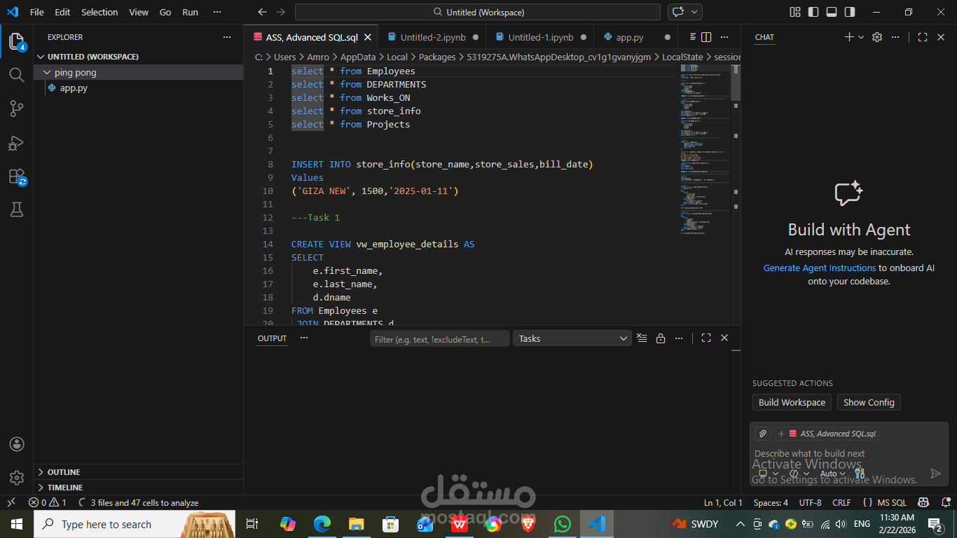 advanced sql