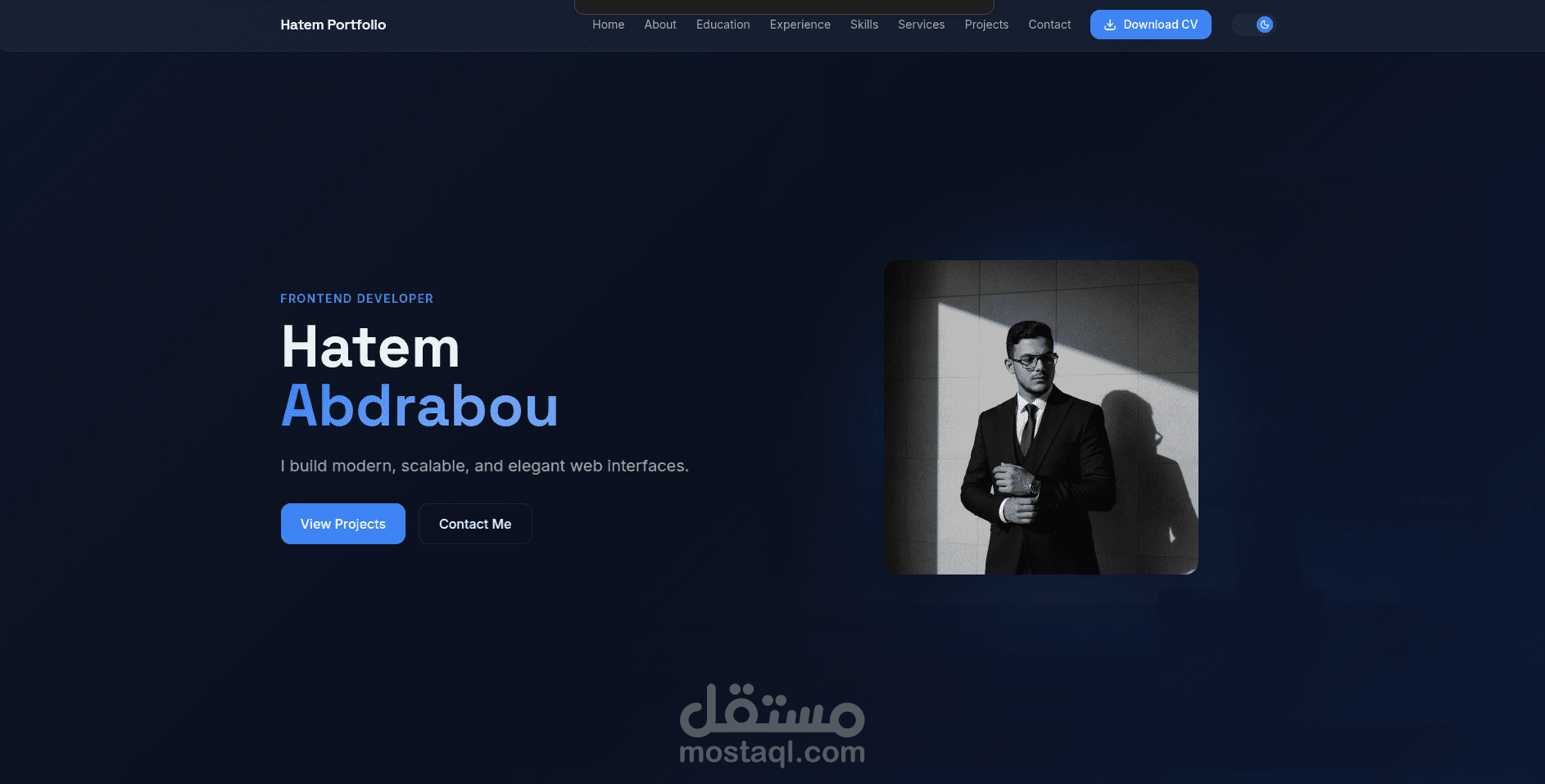 Personal Portfolio Website – Front-End Developer