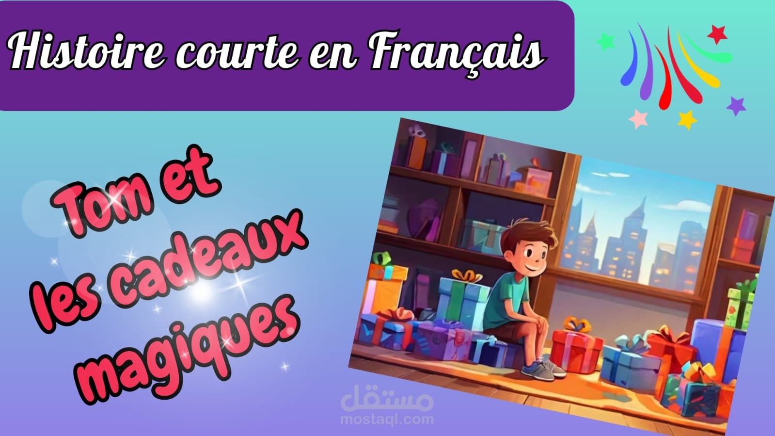 video de ma chaine sur Histoire courte en Français : Tom et les cadeaux magiques