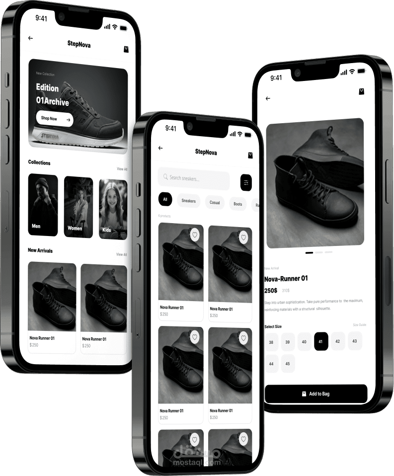 E-Commerce Mobile Application (تطبيق تجارة إلكترونية متكامل)