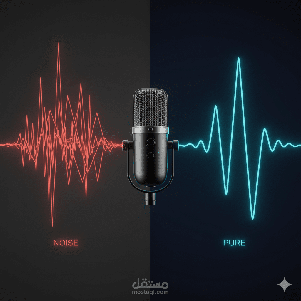 تحسين وتنقية جودة الصوت والفيديو وإزالة الضوضاء بالذكاء الاصطناعي