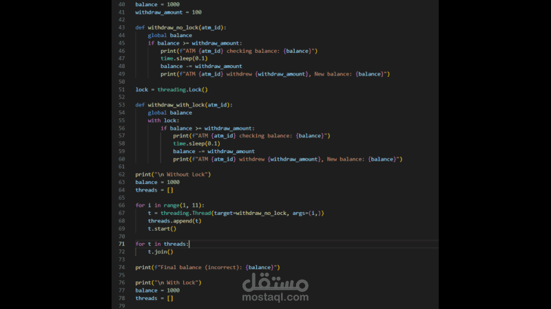 Multithreading & Race Condition
