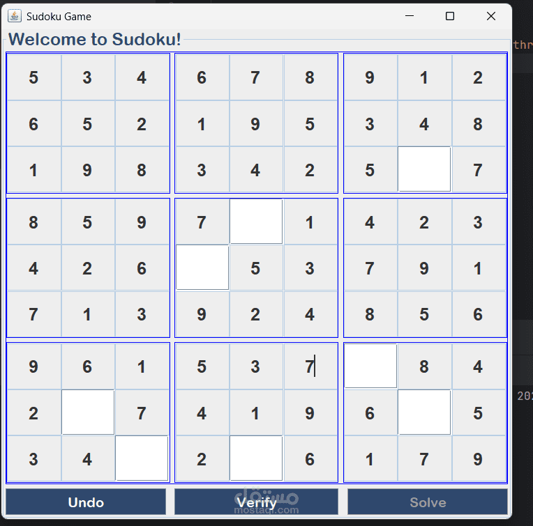 sudoku game