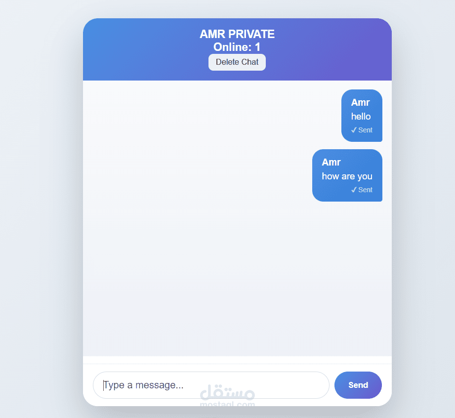 real time chatting app