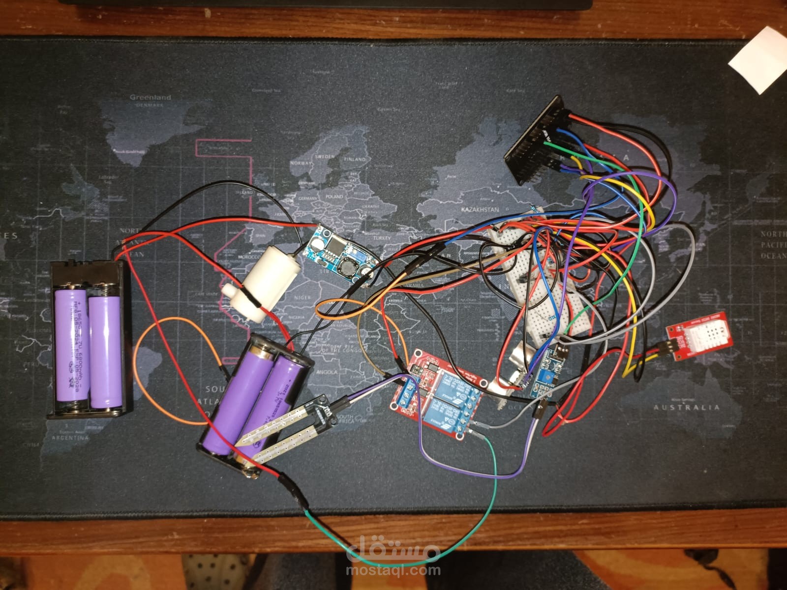 نظام ذكي لمراقبة الظروف البيئية وري النباتات تلقائيًا