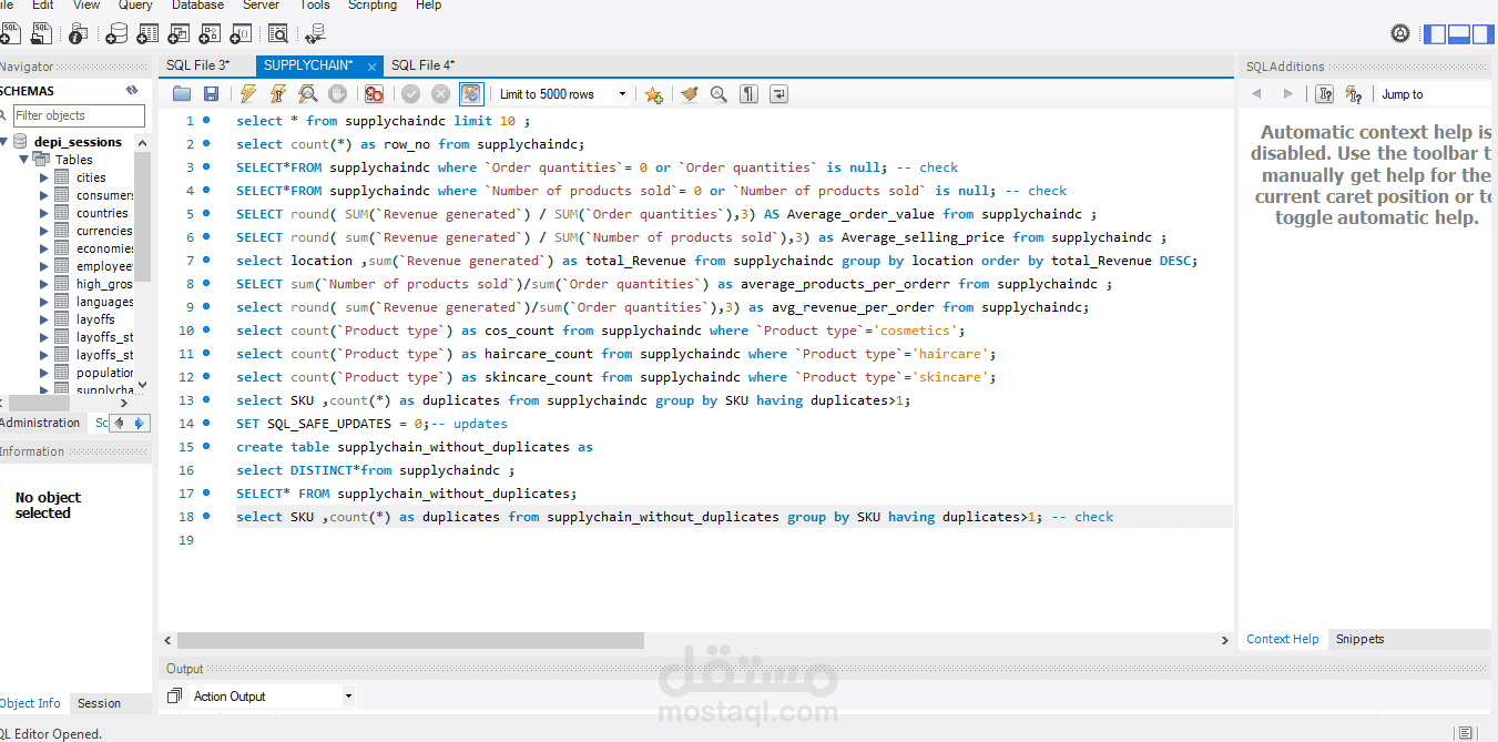 supply chain data cleaning