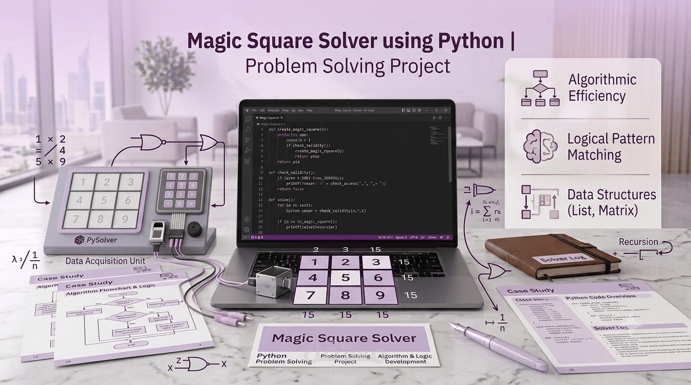 Magic Square Solver باستخدام Python | Problem Solving Project
