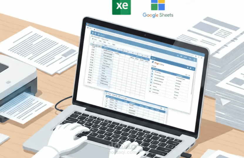 تفريغ البيانات الورقية إلى Excel أو Google Sheets