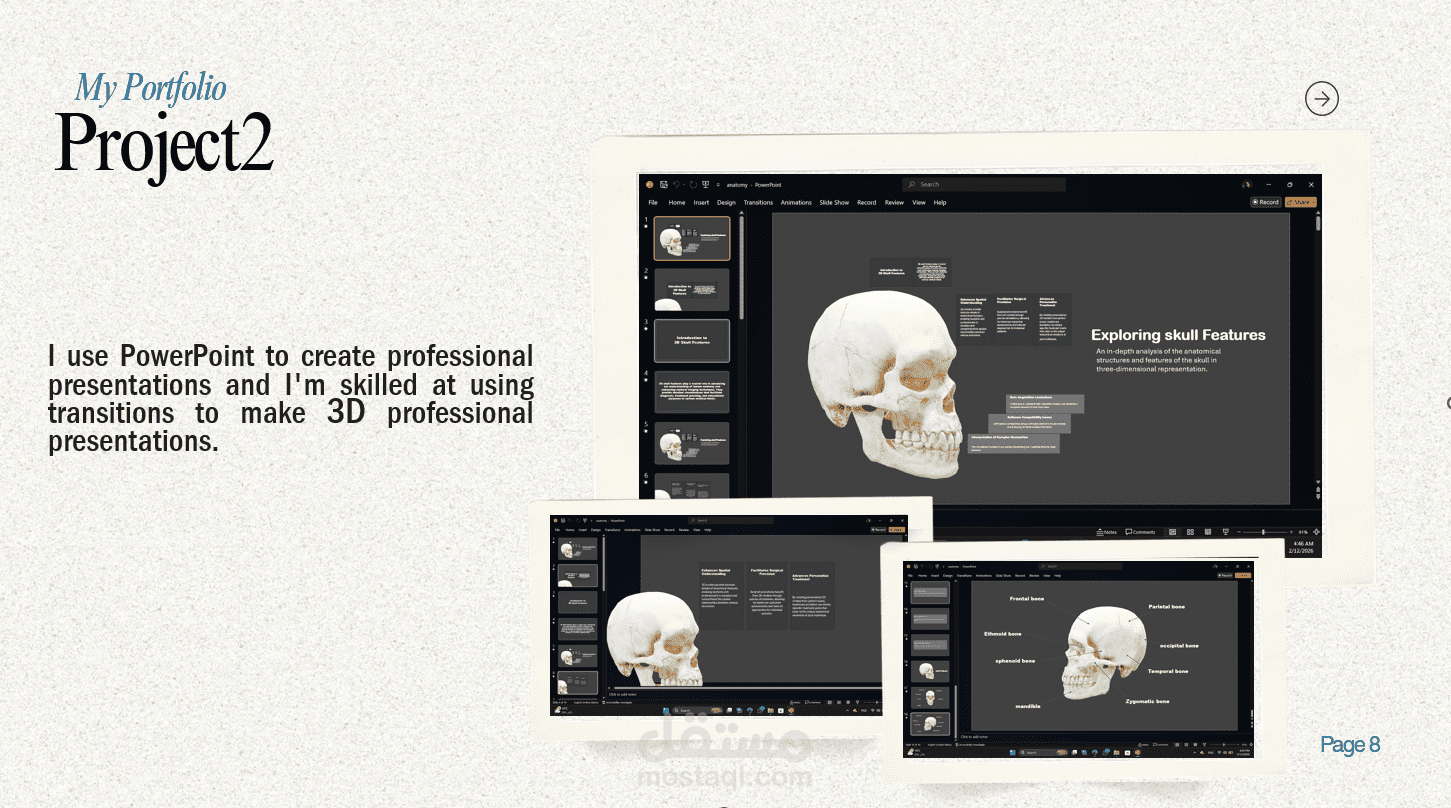 I use PowerPoint to create  3D professional presentations