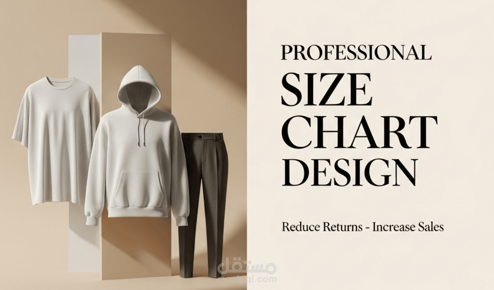 تصميم size chart