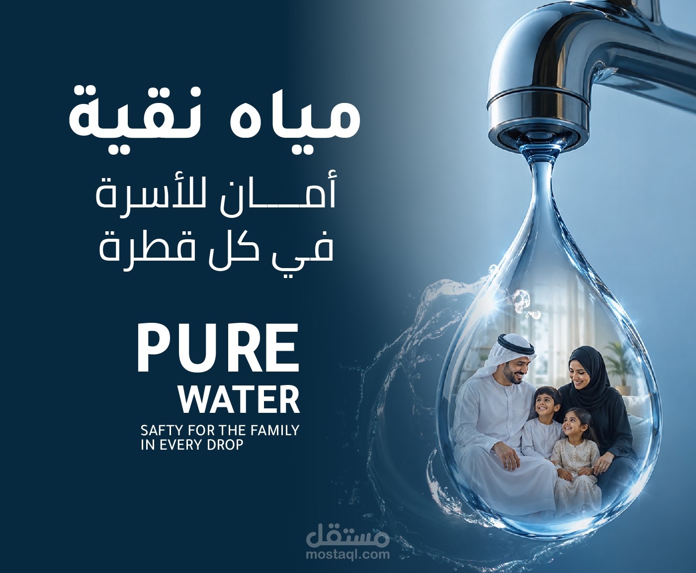 حملة اعلانية علي سوشيال ميديا لصالح مؤسسة البيت النقي لفلاتر المياه بالامارات